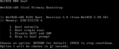 NetBSD Boot loader